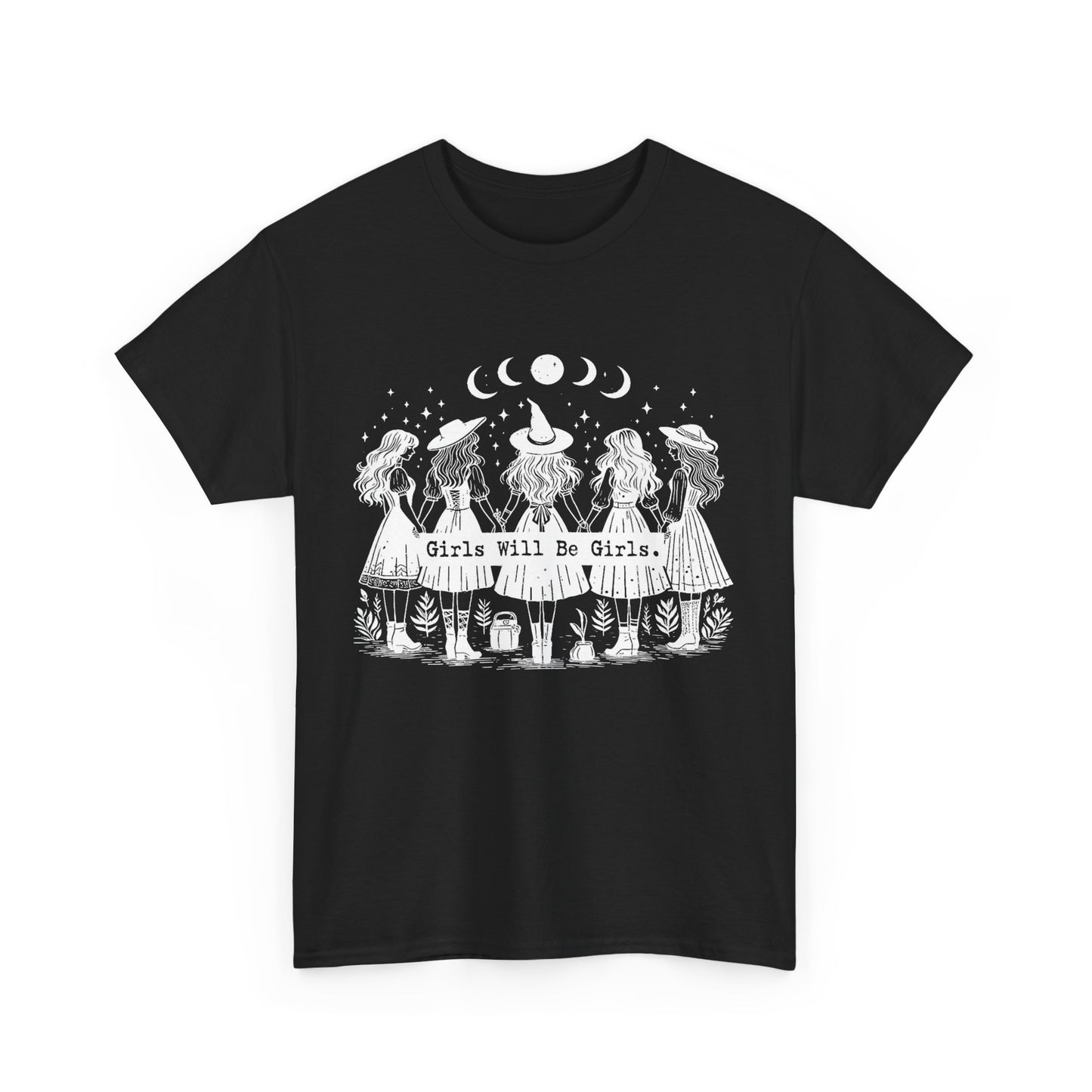 Girls Will Be Girls Unisex Heavy Cotton Tee - Empowering Graphic T-Shirt for Women